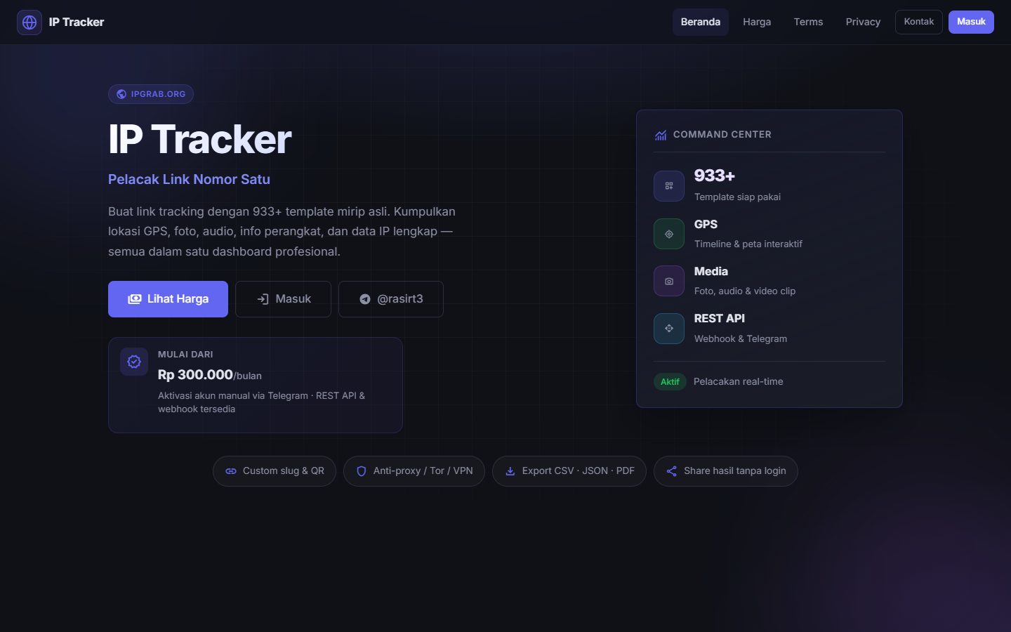 Screenshot IPGrab