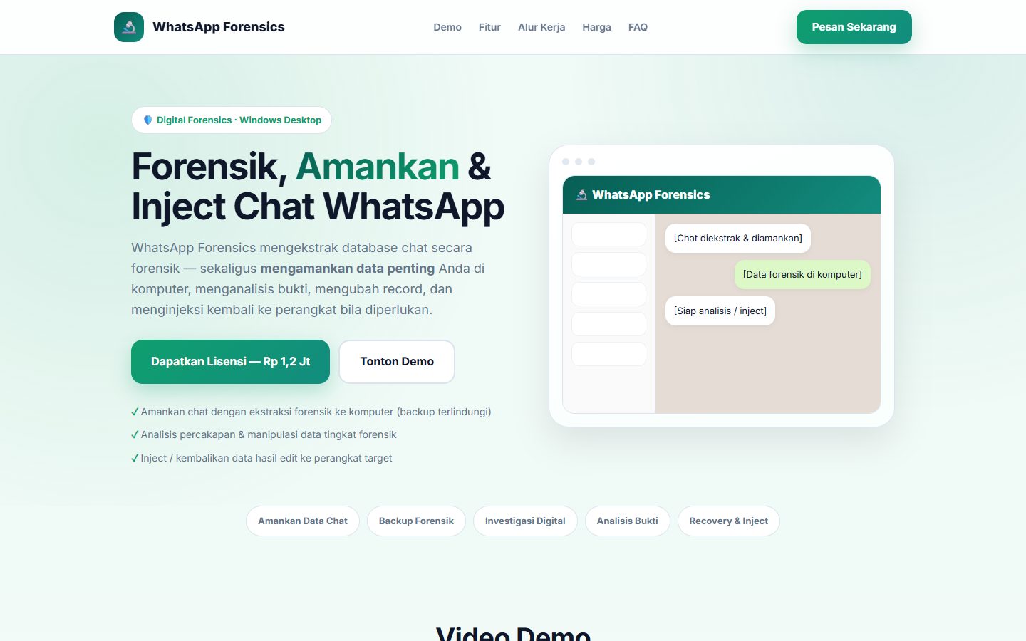 Screenshot WA Forensic